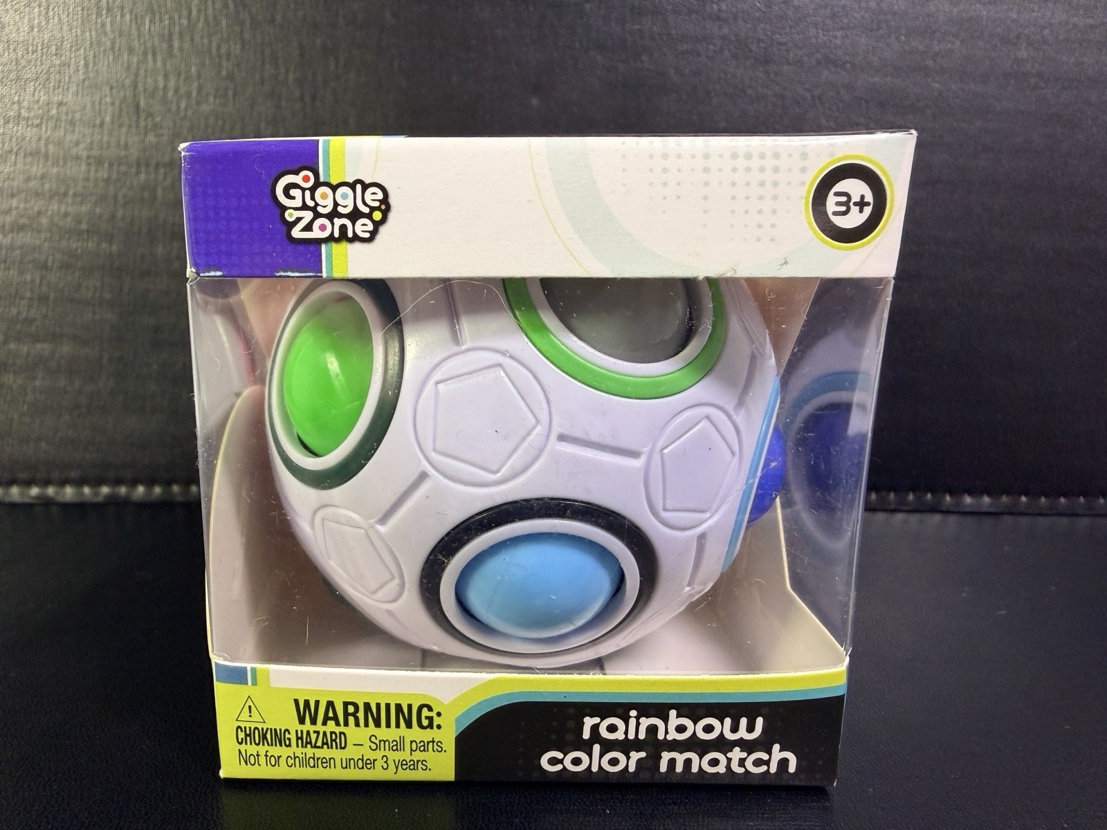 Giggle Zone Rainbow Color Match Puzzle Ball – Boxed Fidget Learning Toy