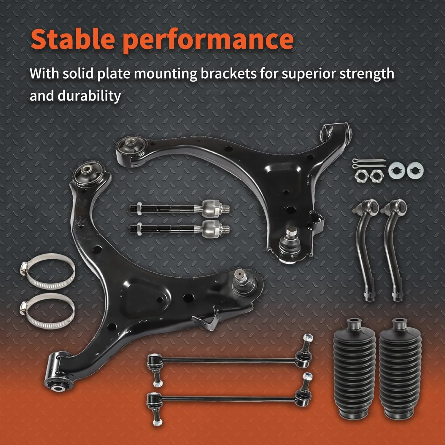 labwork 10Pc Front Suspension Kit Front Lower Control Arms Ball Joint Assembly D
