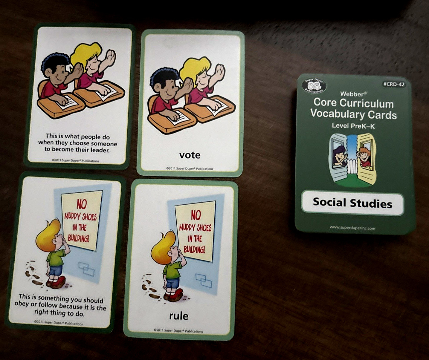 Webber Core Curriculum Vocabulary Cards Level PreK – 2