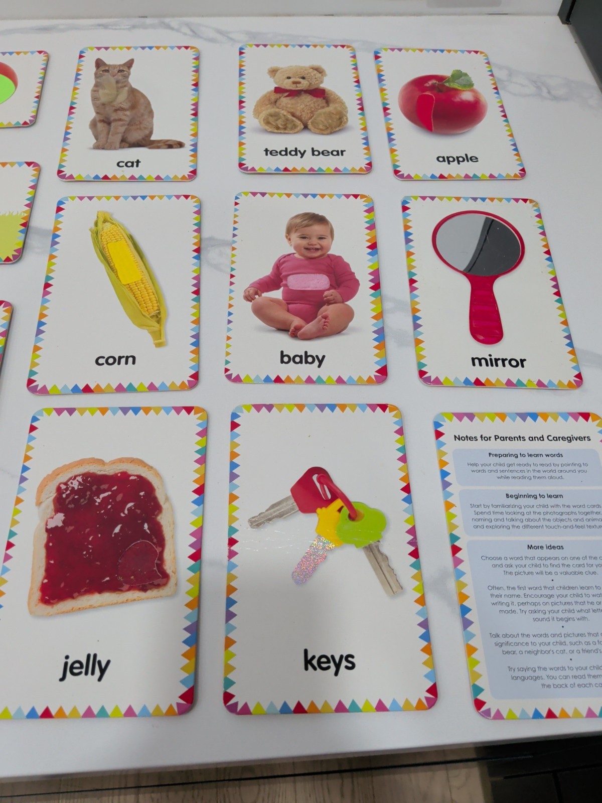 My First Touch and Feel Language Picture Cards First Words READ AS IS