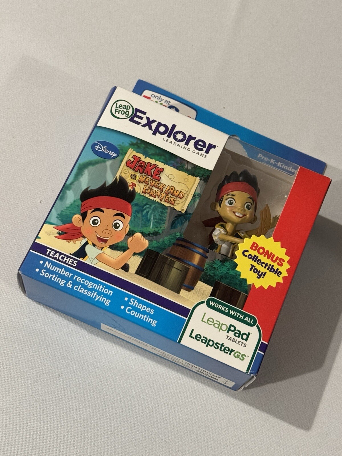 Brand NEW LeapFrog Jake & The Never Land Pirates Learning Game With JAKE FIGURE