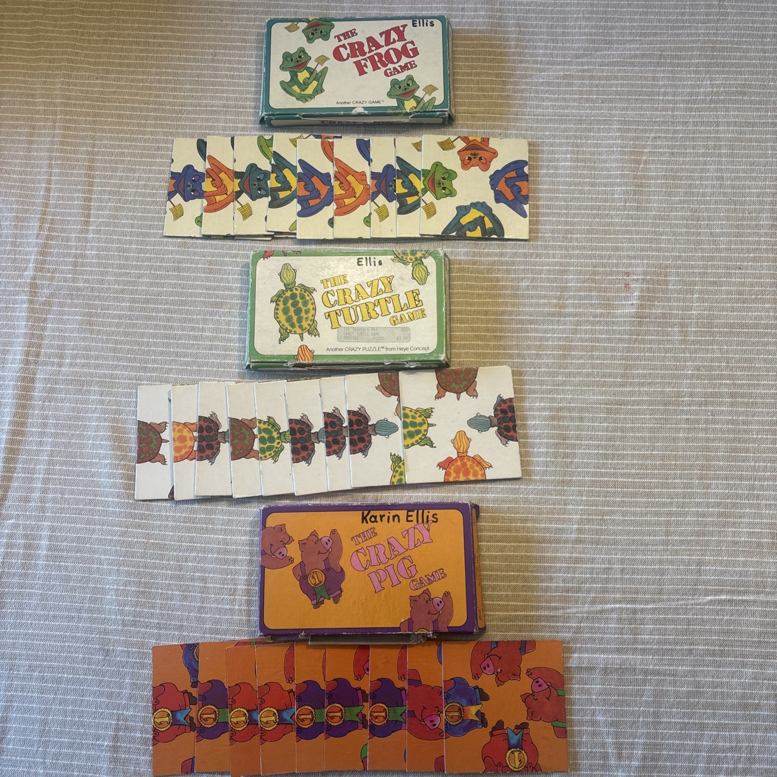 1980s Vintage Games: The Crazy Turtle The Crazy Frog and The Crazy Pig Game