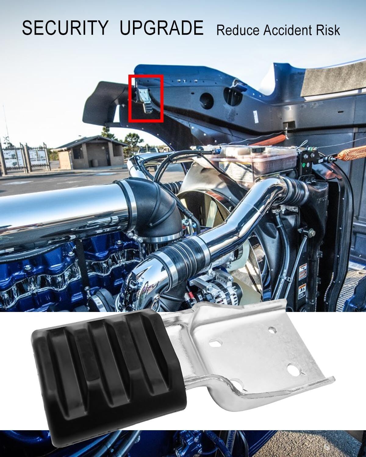 Upper Hood Guide Bracket Fit for Peterbilt 384 388 2008-2014 389 2008-2019