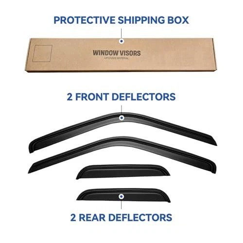 Window Visors Rain Guards for 1988-1999 Chevy/GMC C1500/ C2500/C3500/ K1500/