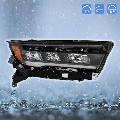23-25 Honda Pilot LED Headlight Black Right Passenger 33100T90A01 1PC Headlight