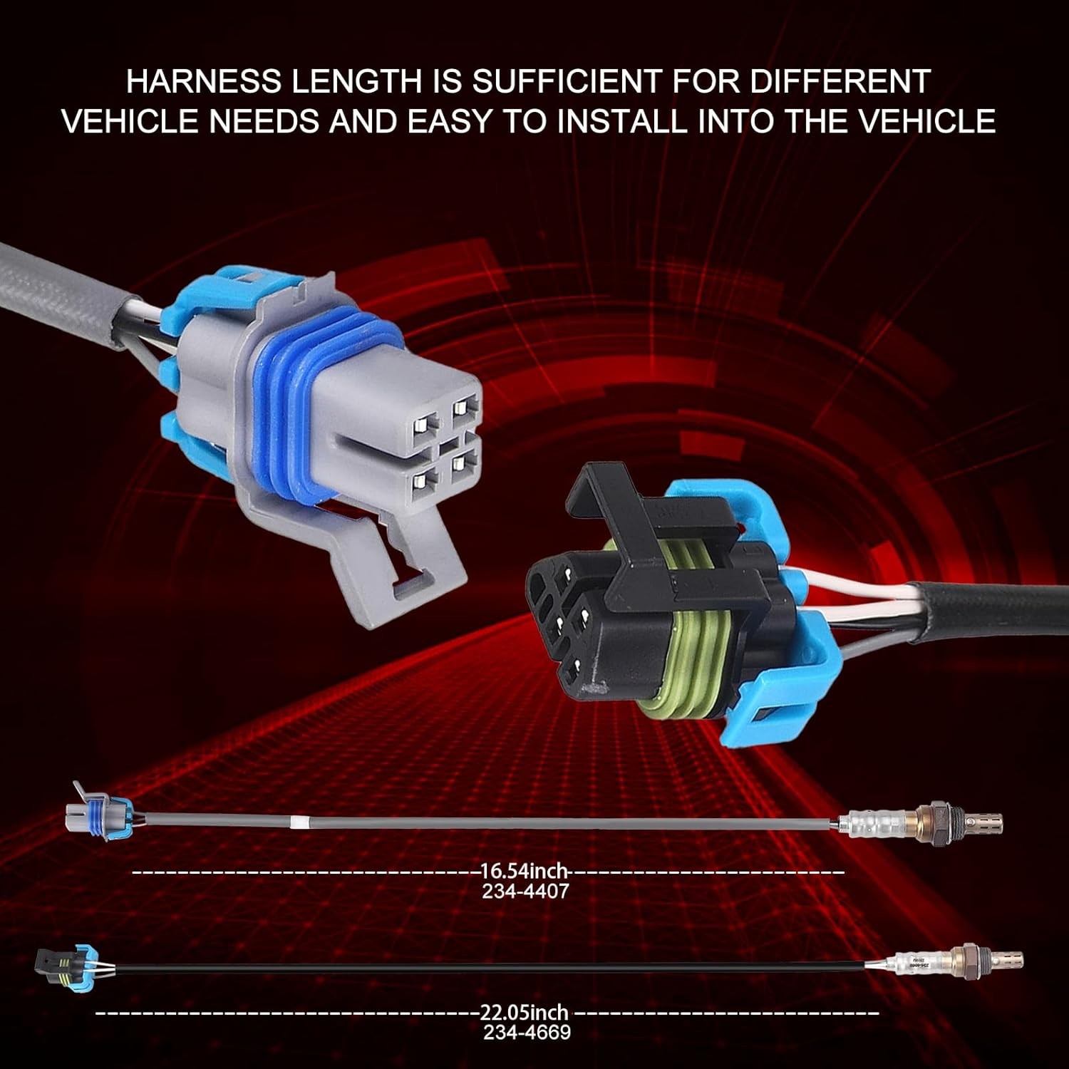 Pack of 4 O2 Oxygen Sensor Upstream 234-4669 and Downstream 234-4407 Compatible