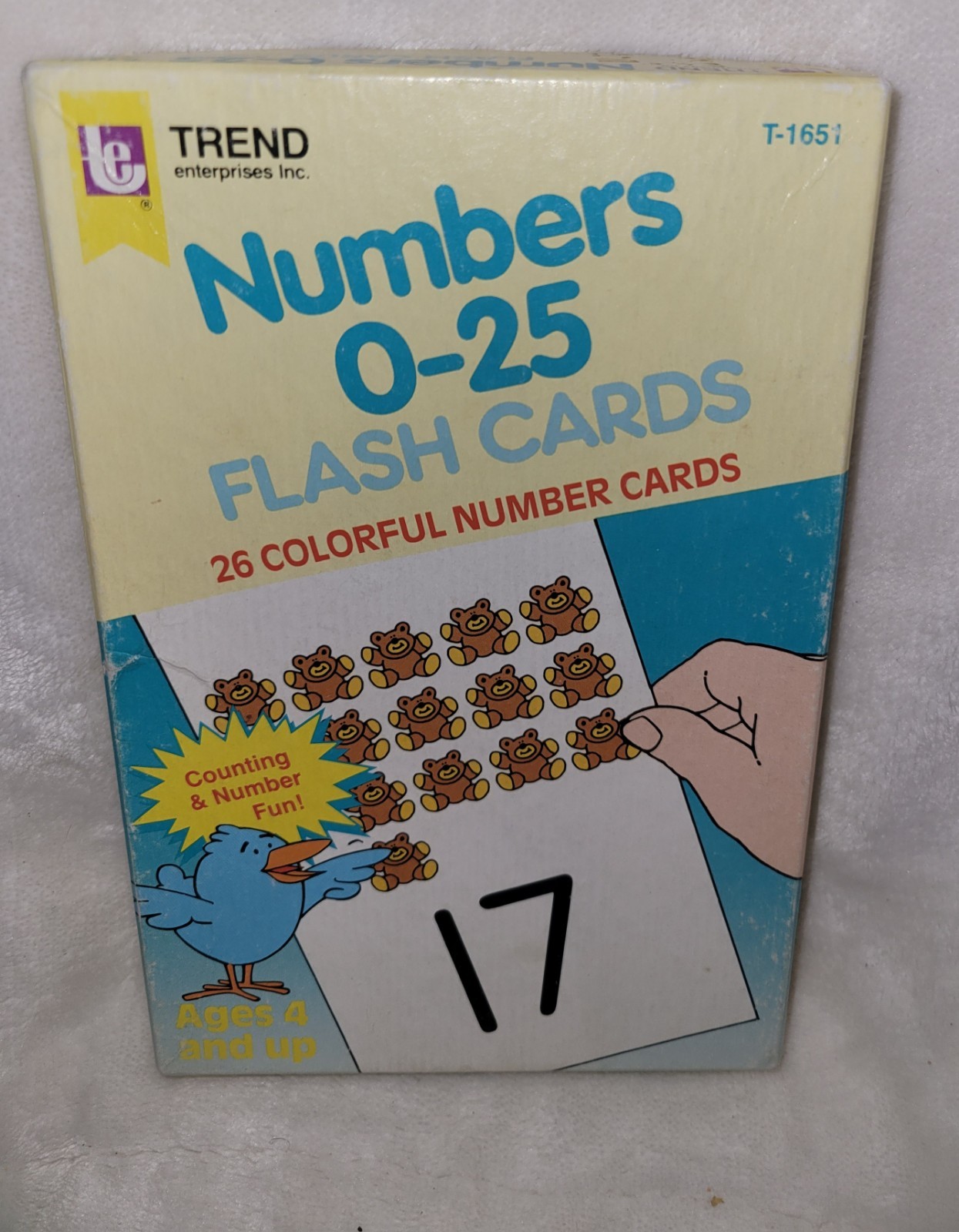 Vintage 1985 Enterprise Flash Cards Numbers