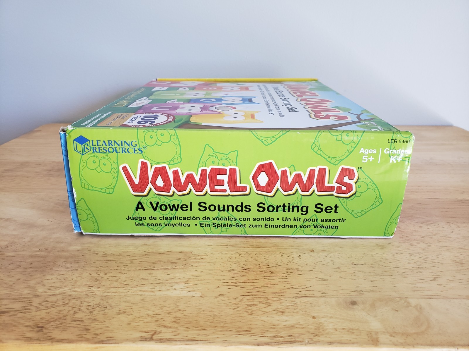 Learning Resources Vowel Owls Sorting Set Educational Activity Guide 5 yrs+