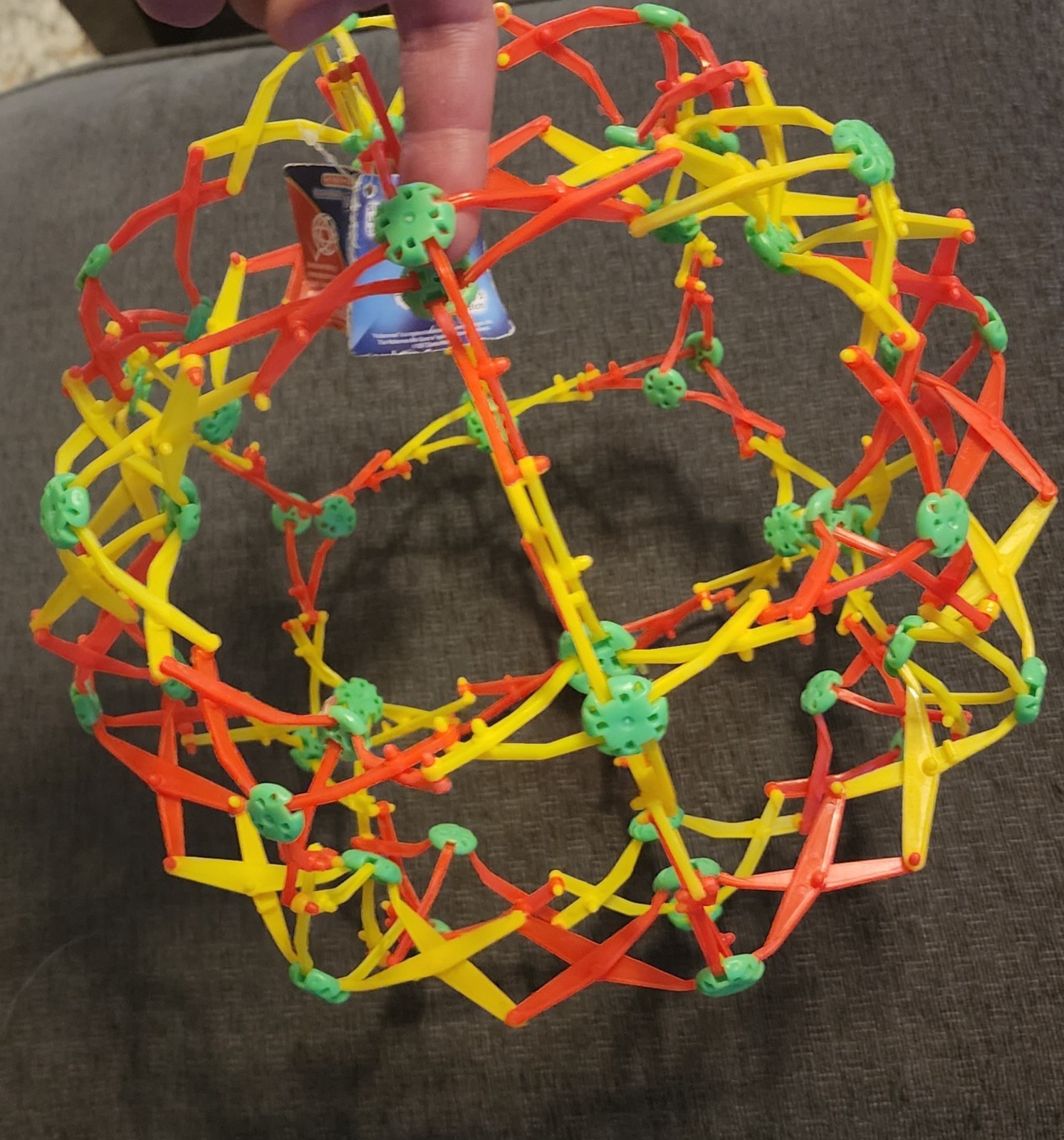 Hoberman Mini Sphere – Multi-Color -Rebounding Transforming Ball