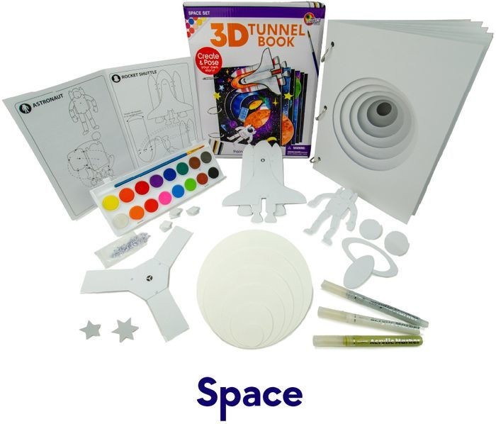Make Your Own Space Astronaut Shuttle Planet Galaxy 3 Dimensional Book STEM