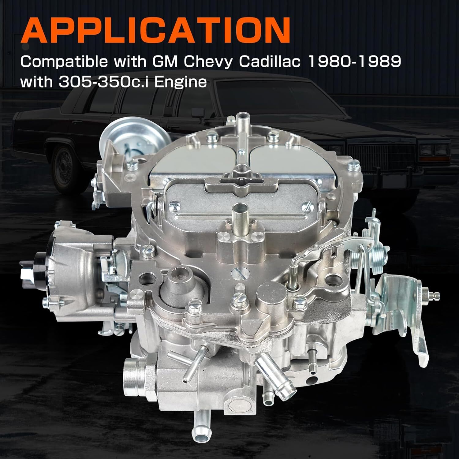 BHB 4 Barrel Carburetor Replaces Rochester Quadrajet 4MV 1904R 1906R Compatible