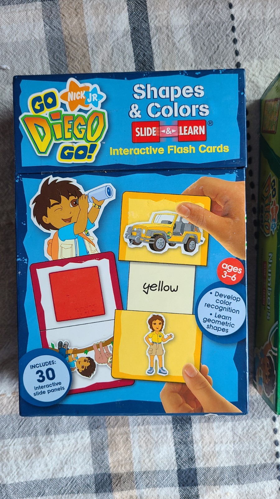 Nick Jr. Go, Diego, Go! Slide & Learn Flash Cards Shapes/Colors Numbers