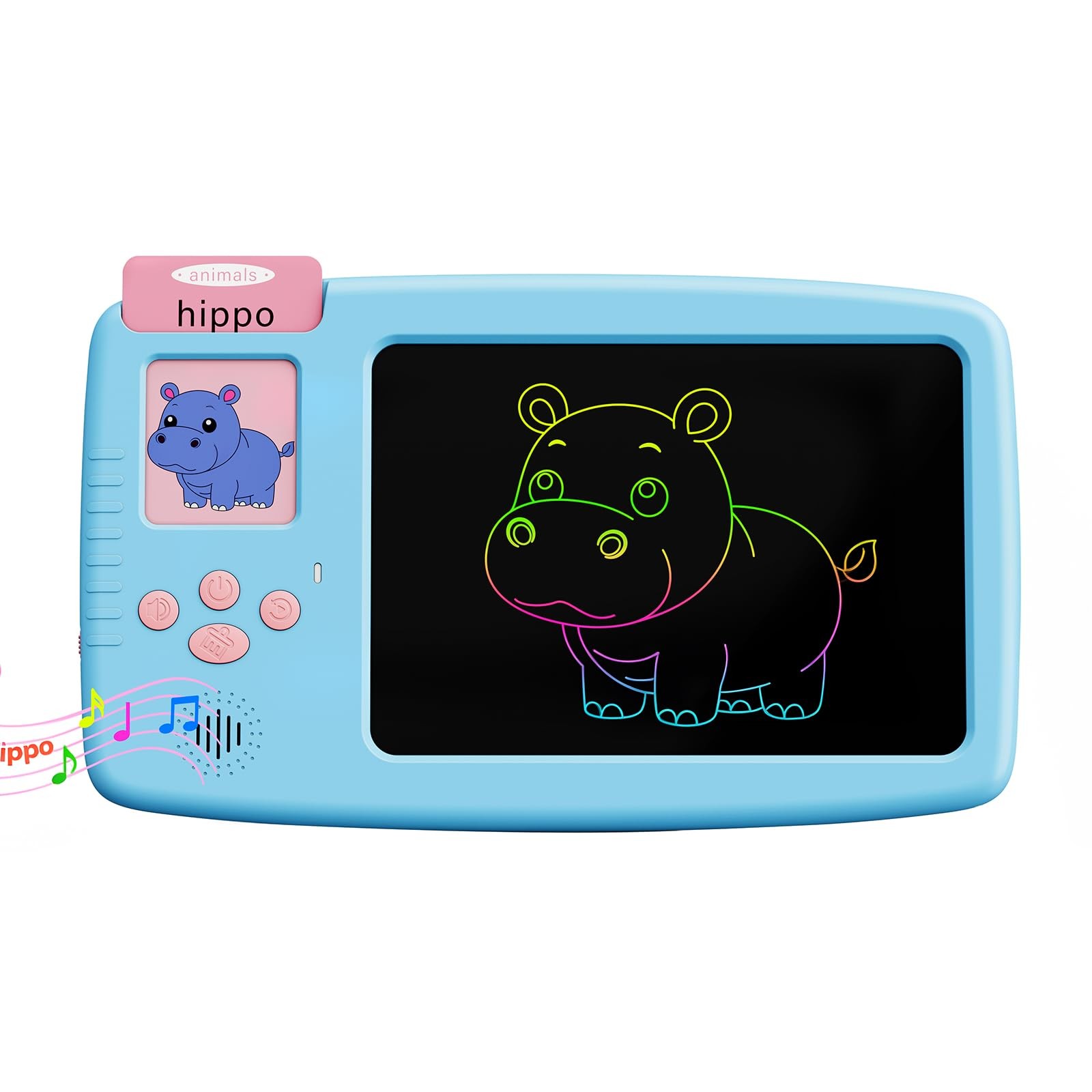 Talking Flash Cards Toddlers 2 in 1 LCD Writing Tablet Speech Therapy
