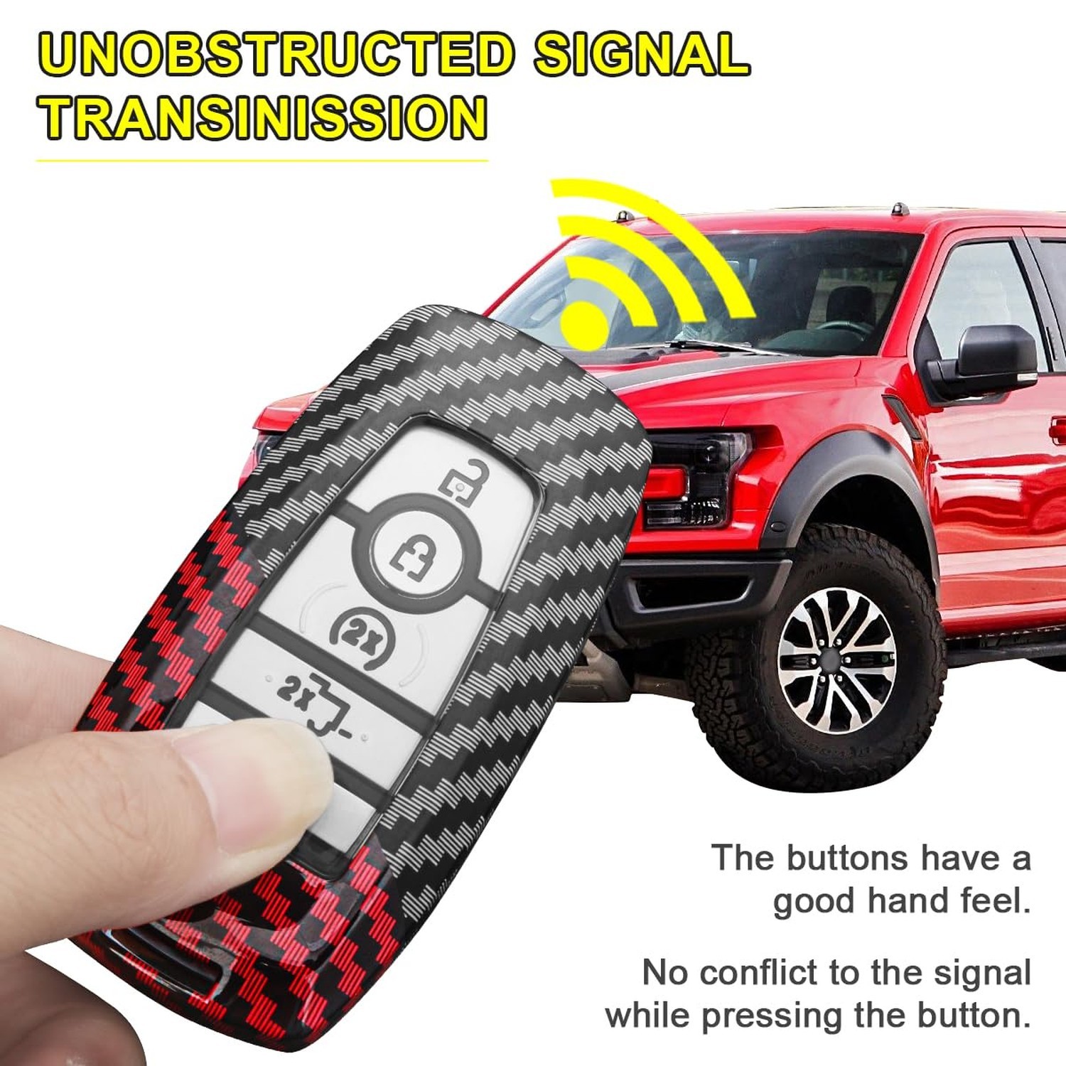 Car Key Shell Case Holder Protector Keychain Compatible for Ford Mustang F150…