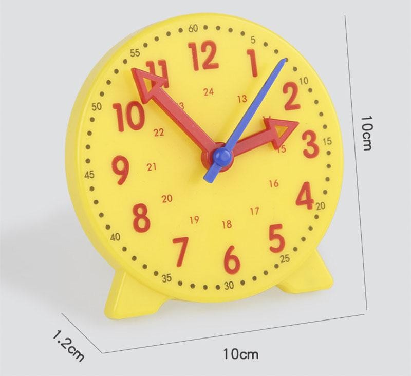 Children Time Learning Clock Puzzle Montessori Educational Matching Toy