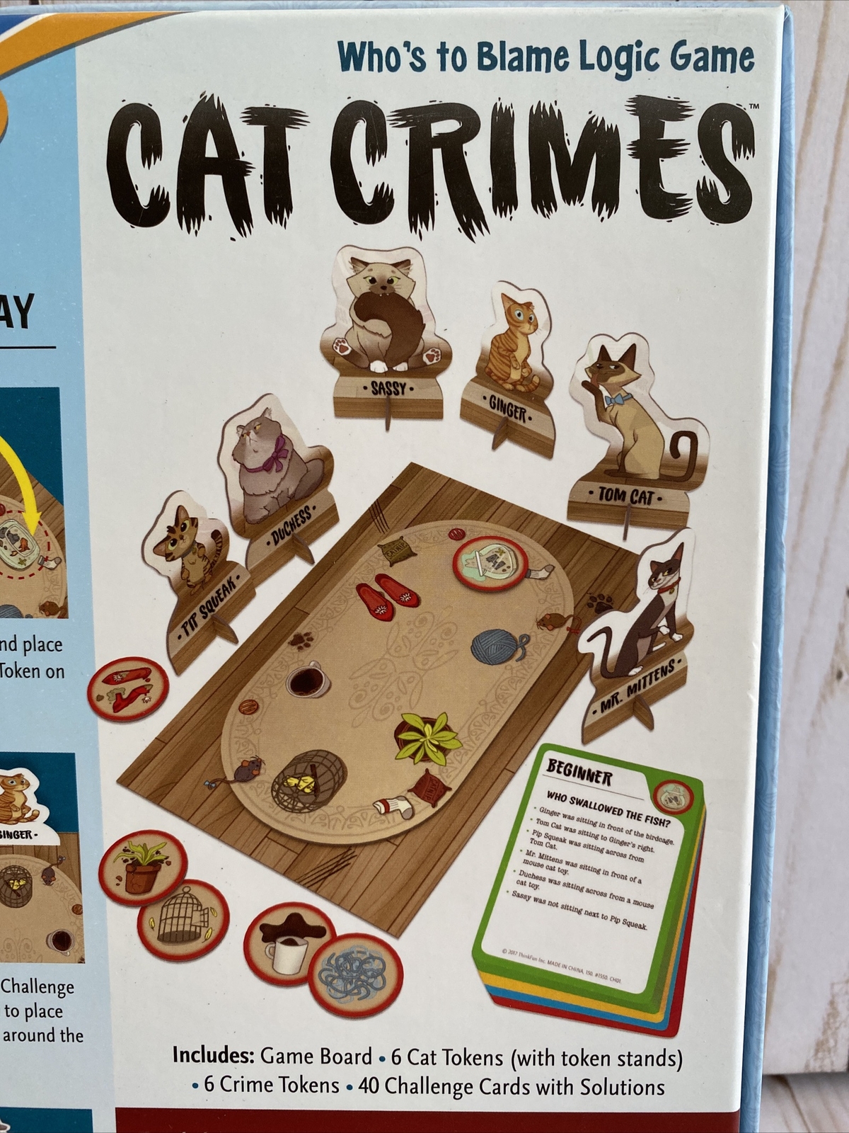 Thinkfun Cat Crimes Logic Game Problem Solving Learning Educational Skill Build