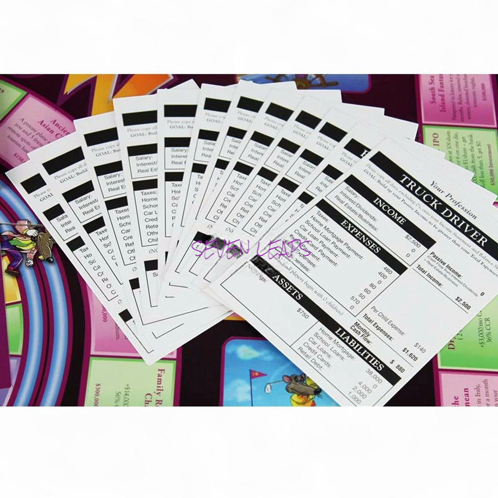 Cashflow 101 & 202 Rich Dad Board Game English Adult Kids Gift Free Ship DHL