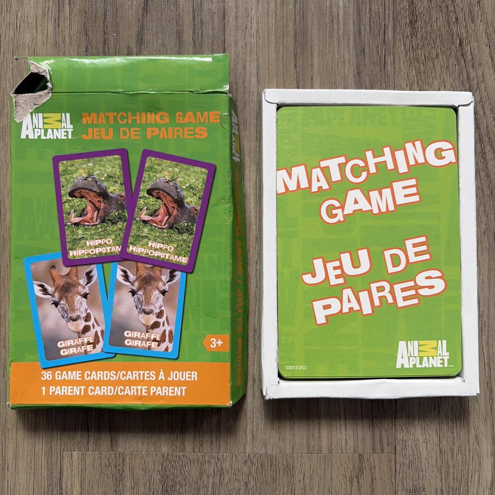 Animal Planet Matching Game Memory Game Make A Match 36 Cards