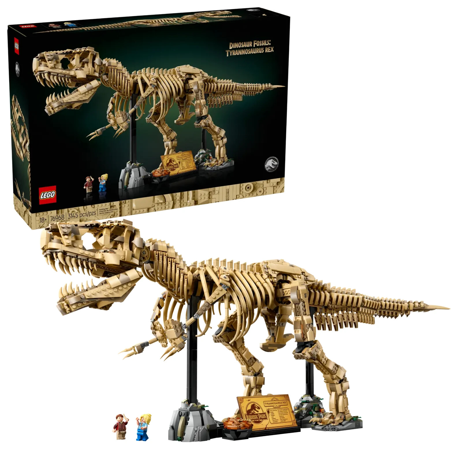 LEGO #76968 Jurassic Park World T-Rex Fossils 3145 Pieces Fast Ship Adults Gift