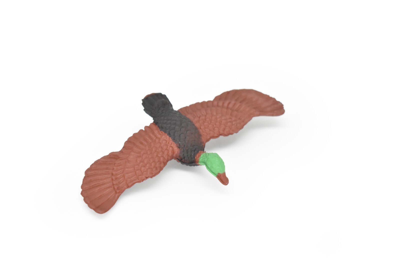 Duck, Mallard Toy, Very Nice Rubber Model, 3 1/2″ F428 B365