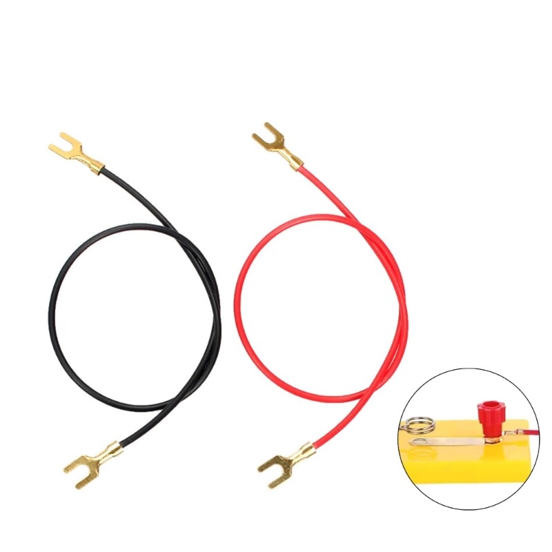 21cm Long U Shape Clip Electricity Test Leads For Laboratory Experiment Project