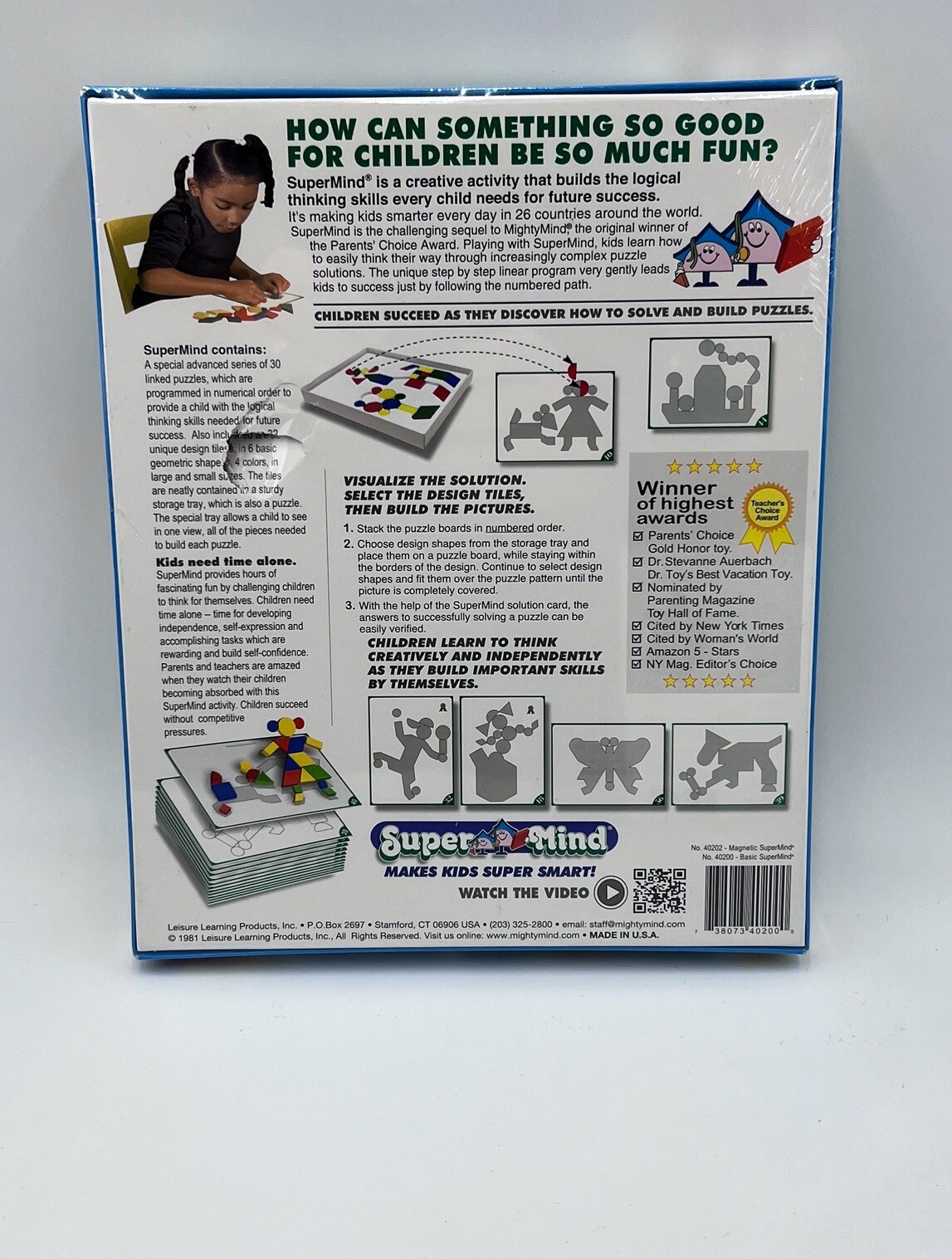 SUPER MIND by MightyMind — analytical thinking skill toy, Ages 5+. G6