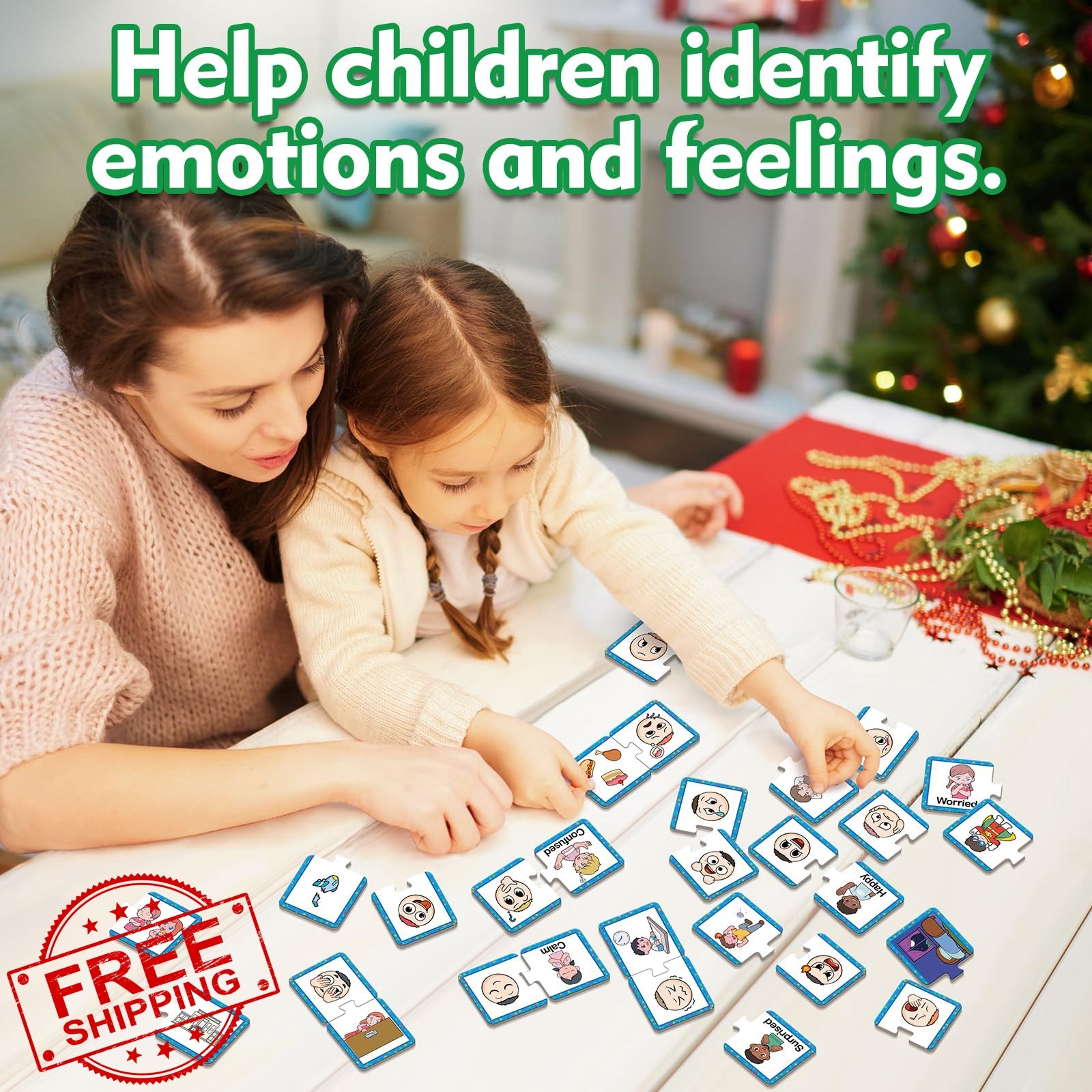 Kasfalci Feelings and Emotions Puzzle Cards