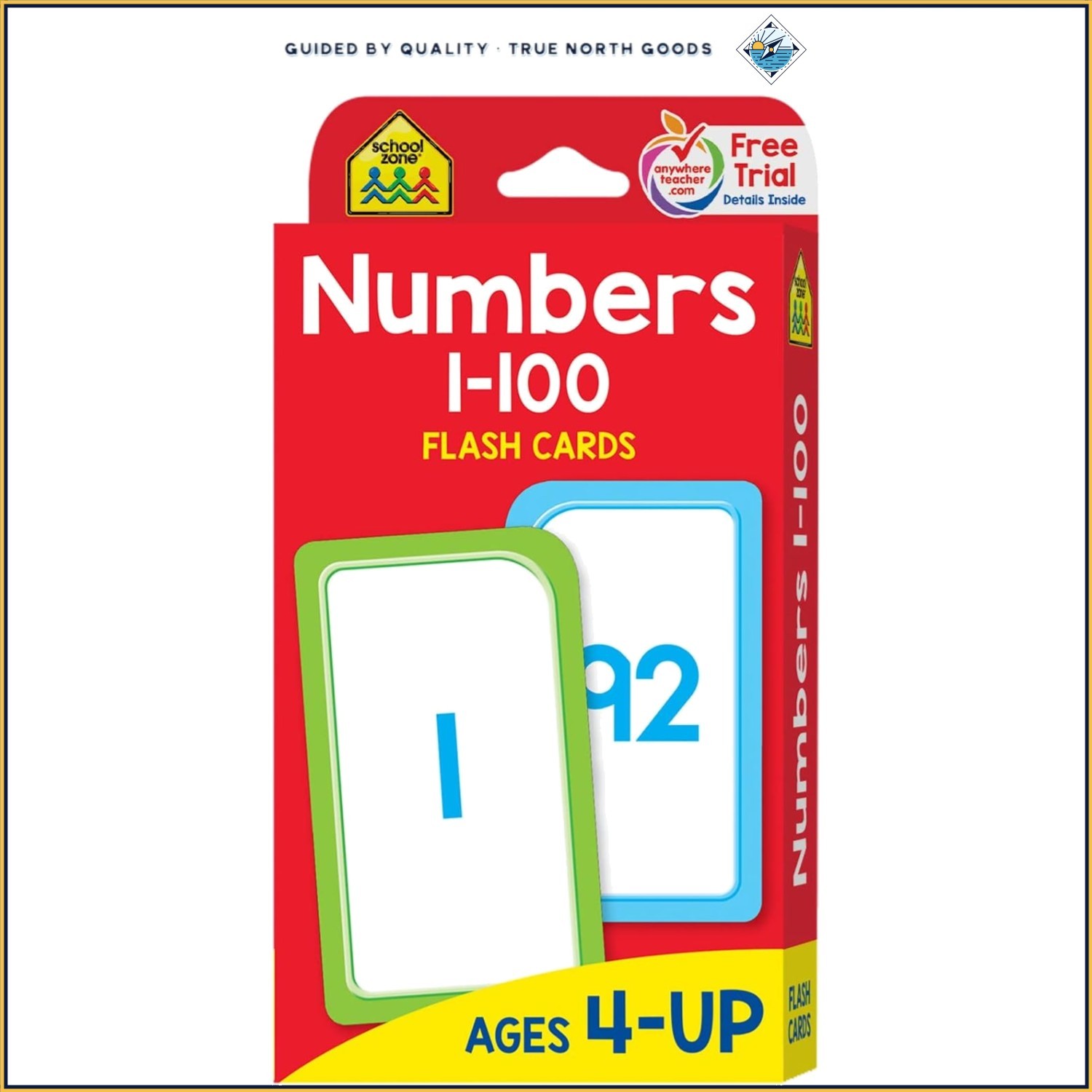 Fun Learning Flash Cards for Children, Numbers 1-100 with Counting Activities