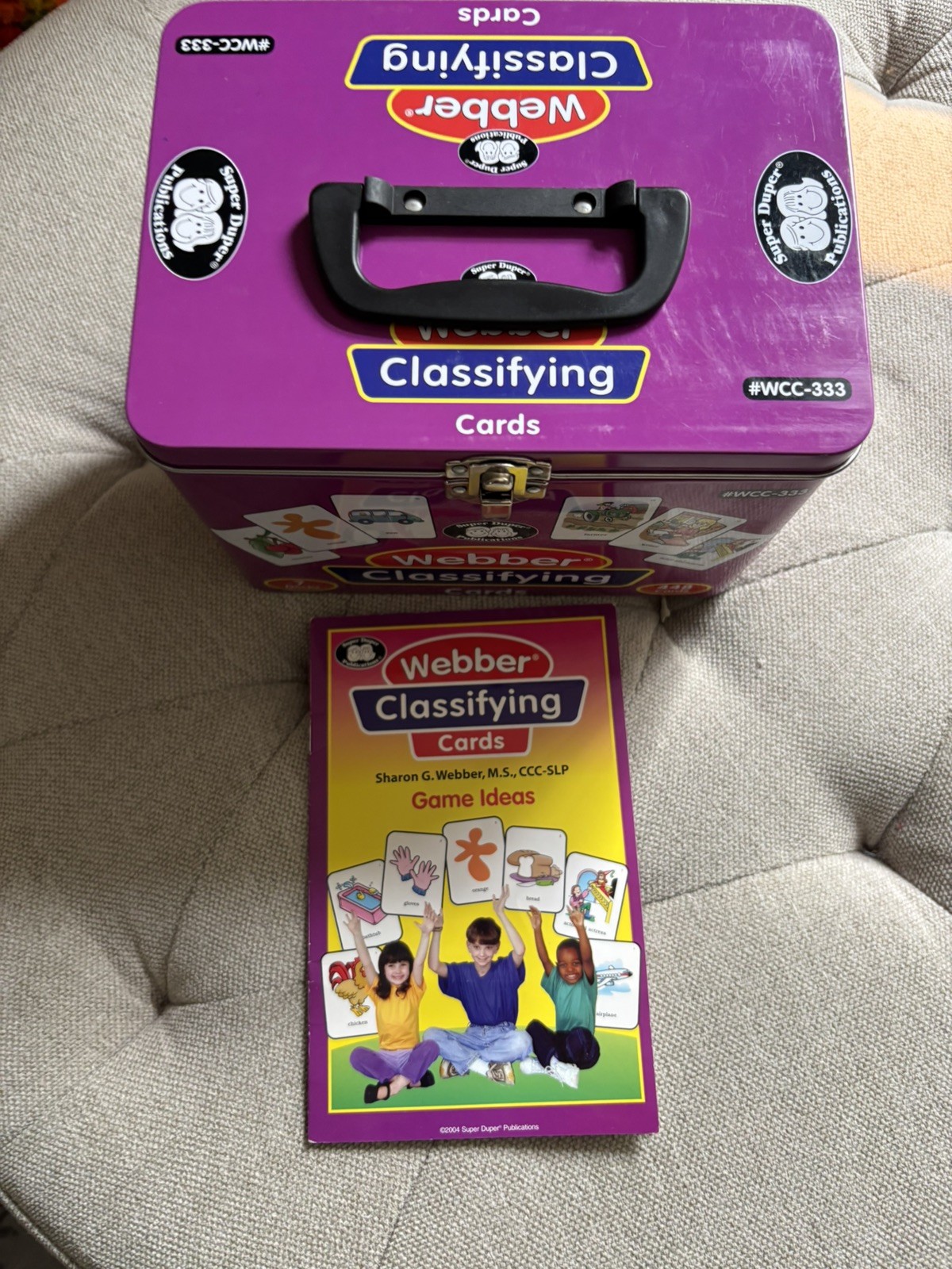 Webber Classifying cards by Super Duper for speech & language 7 decks