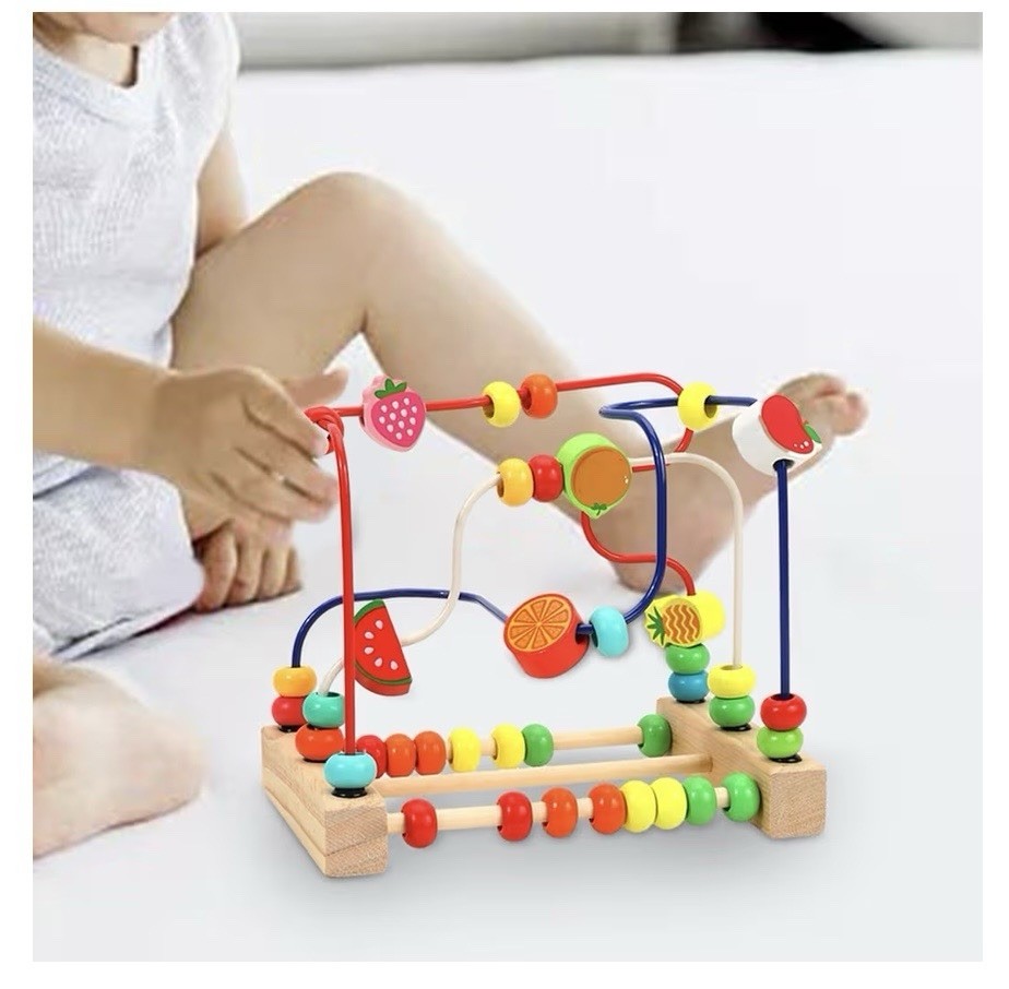 montessori toys – Puzzle Fruit Round Beads