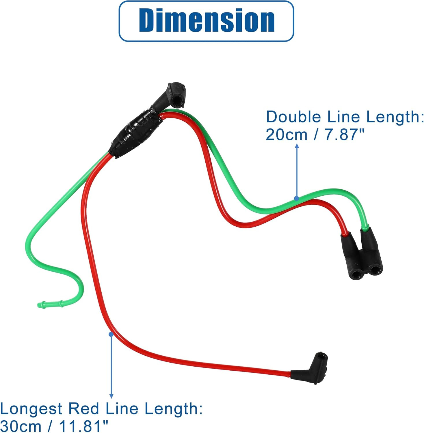X AUTOHAUX Turbo Emission Vacuum Harness Connection Line F81Z-9E498-DA for Ford