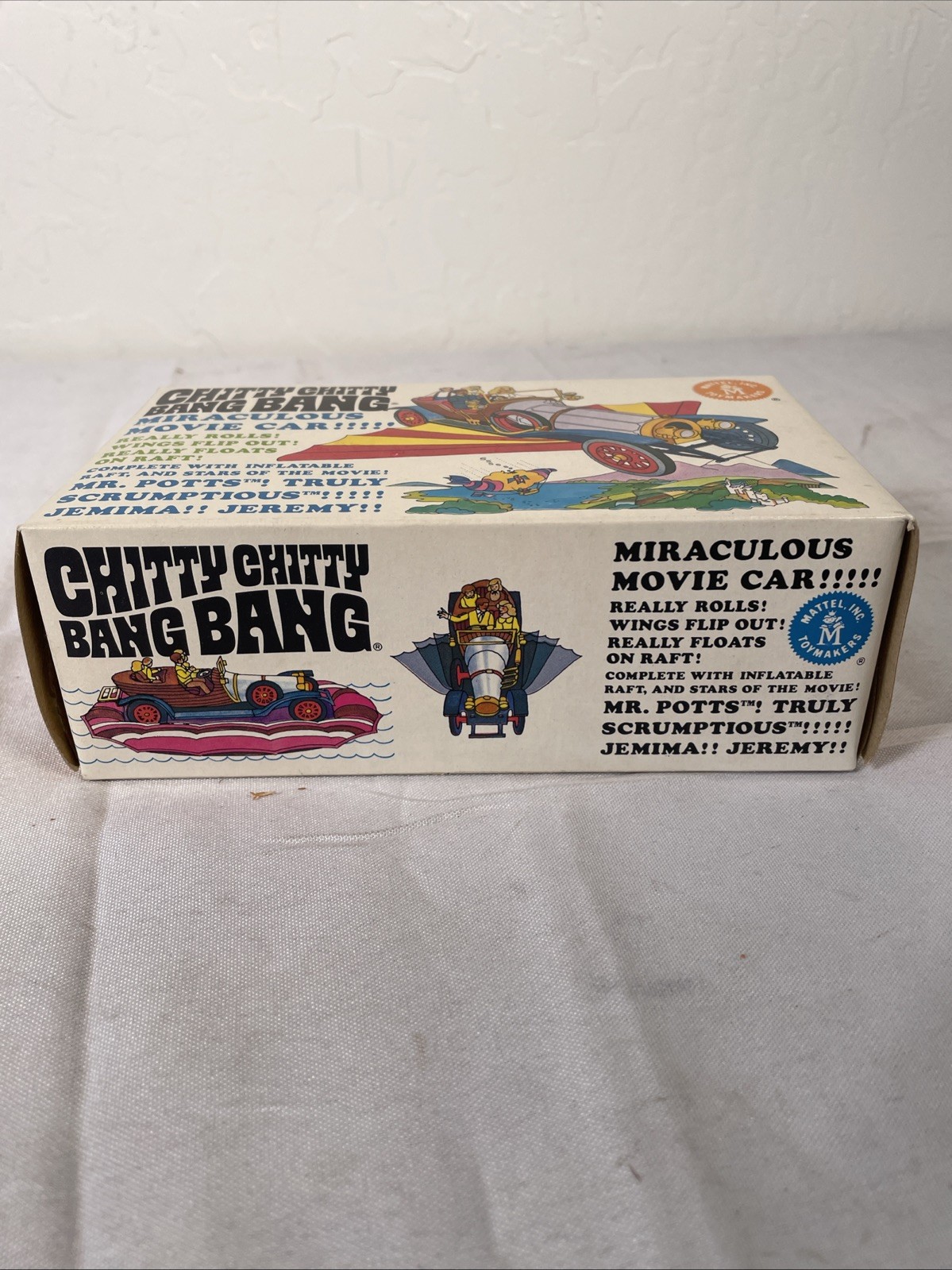 Vintage 1968 Mattel Chitty Chitty Bang Bang Car SEALED COMPLETE NOS NIB