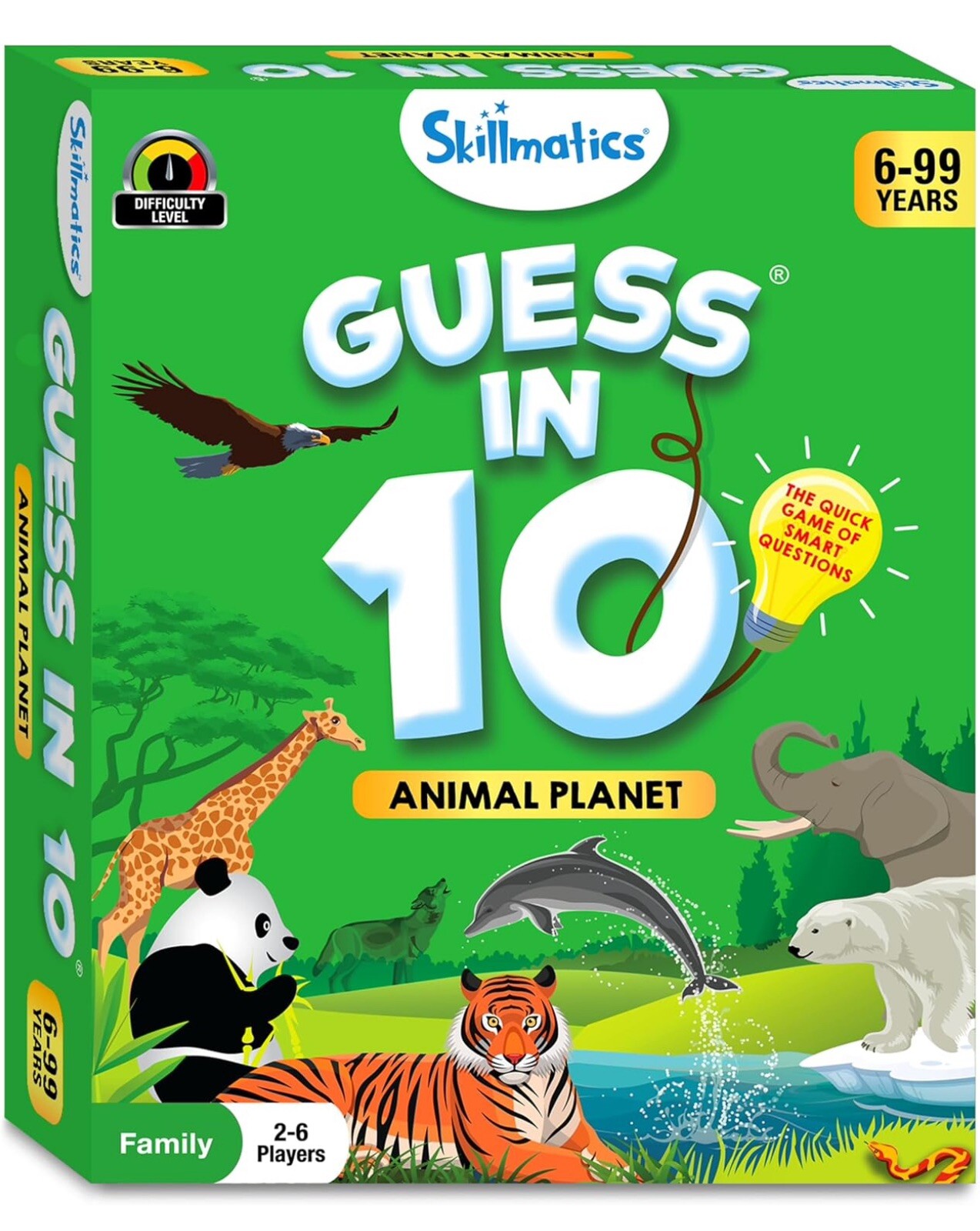 New Skillmatics Guess in 10 Animal Planet Family Card Game. Factory Sealed