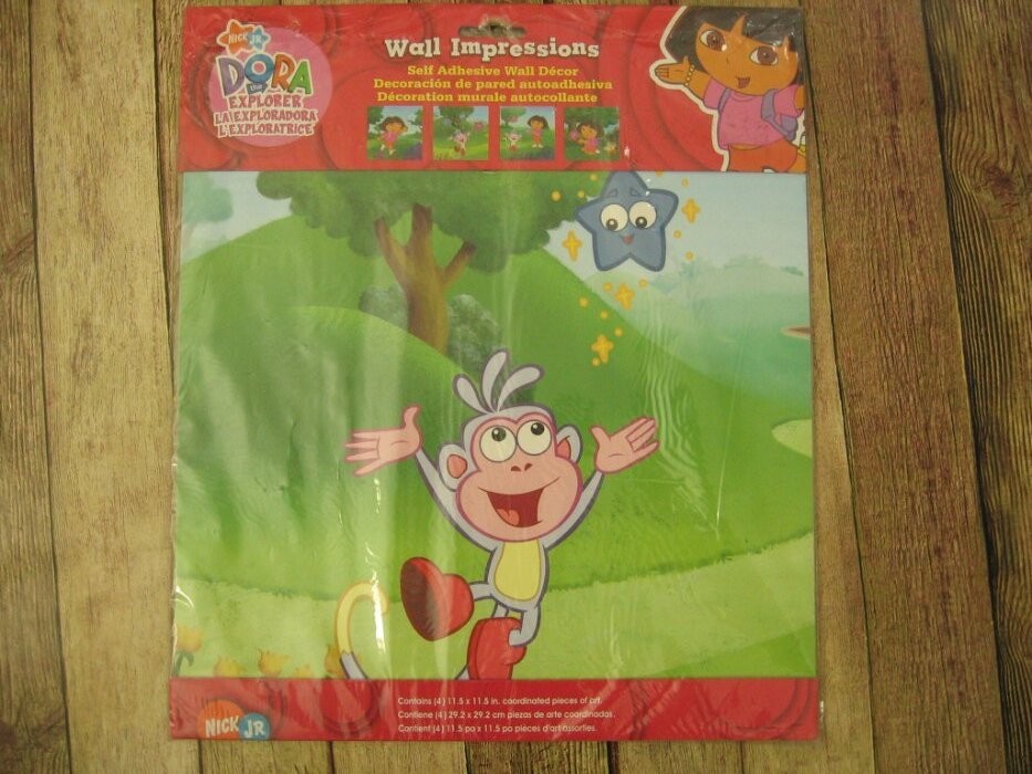 VTG Dora Explorer Scene Setters Friends Add On Lot Diego & Wall Impressions NOS