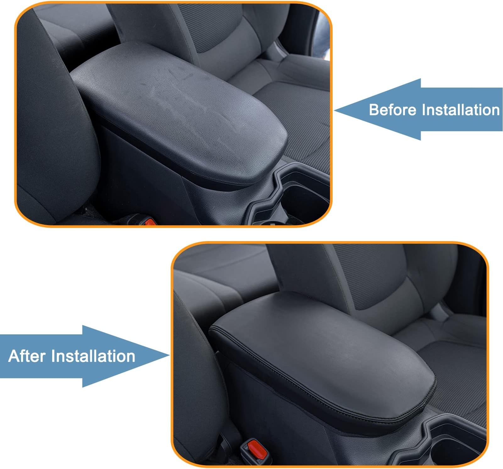 JDMCAR Center Console Armrest Cover for 2025 Toyota RAV4 Accessories 2024 202…