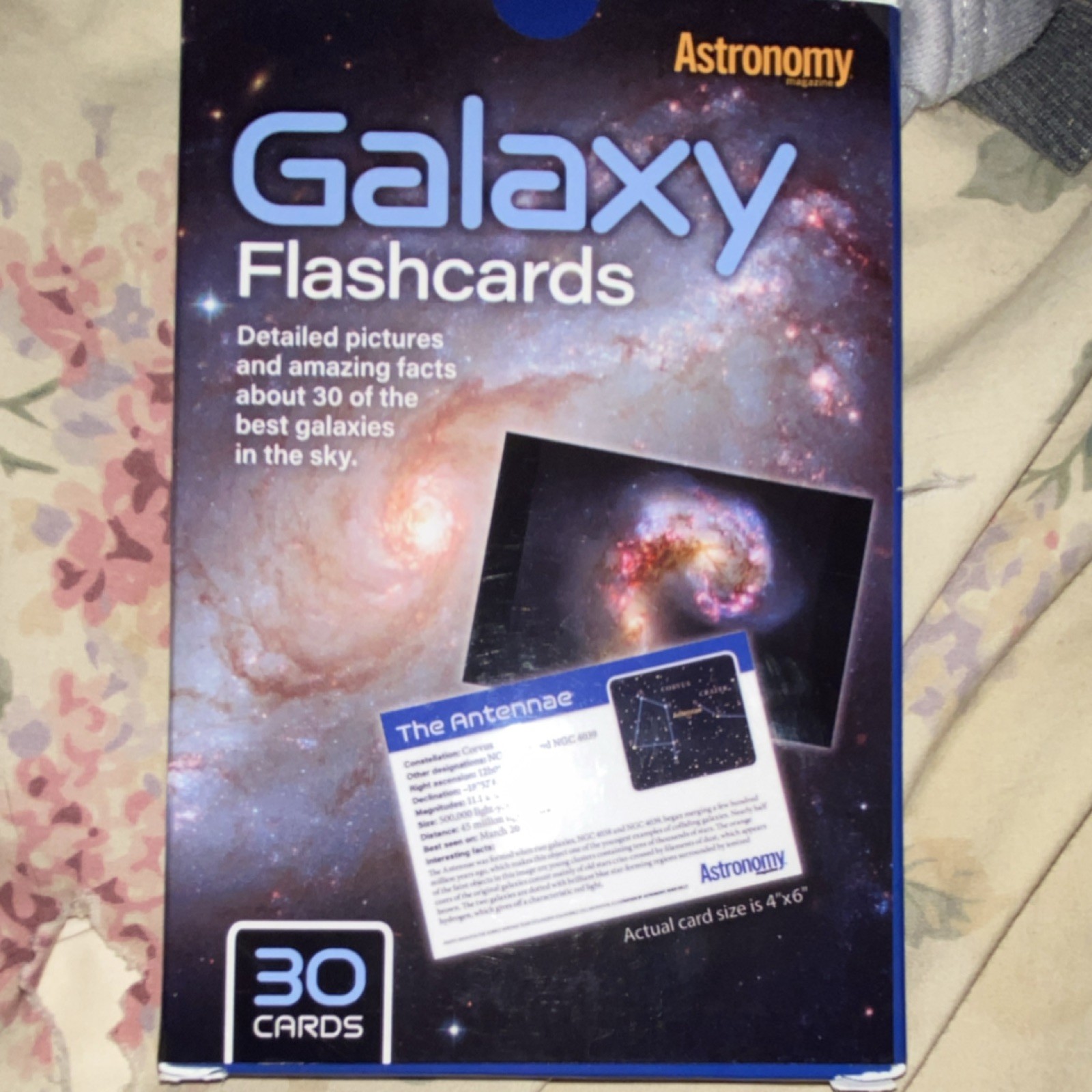 Astronomy Galaxy Flashcards 30 Cards Science Space Educational Kids Set