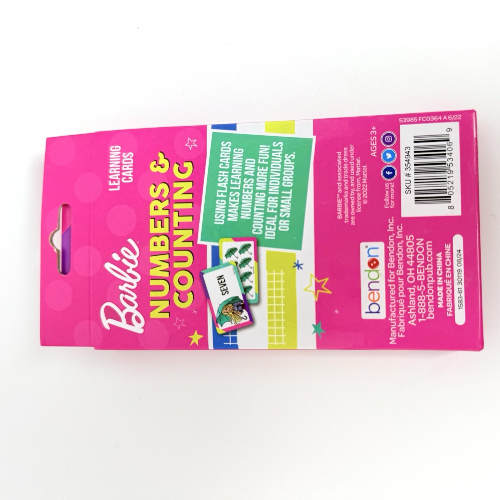 Barbie & Friends Numbers & Counting Learning 36 Flash Cards ~ NEW ~