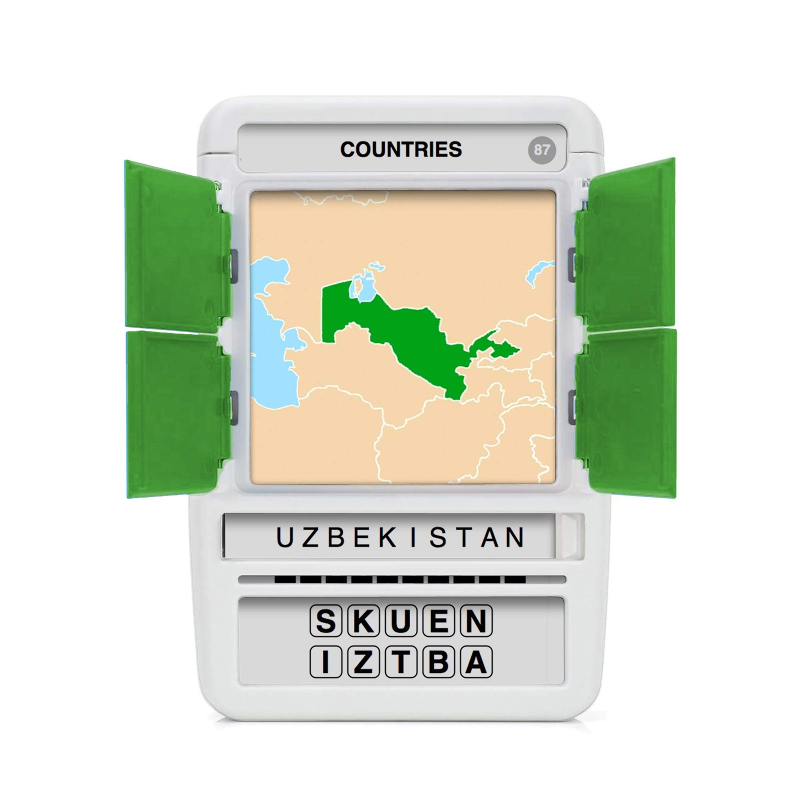 Countries of The World Travel Game Flash Cards with Slide Reveal Case Card