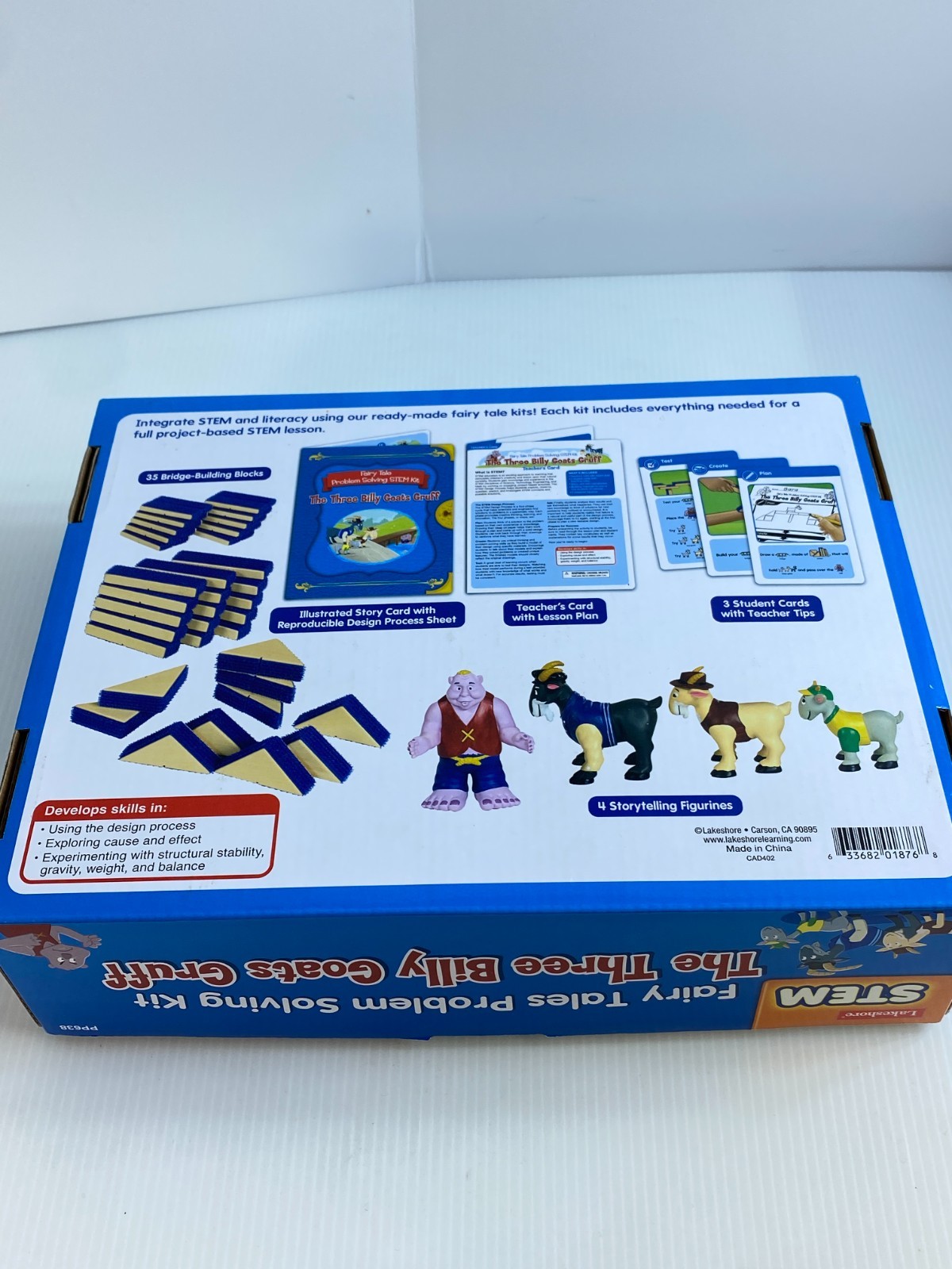 LAKESHORE STEM FAIRY TALES PROBLEM SOLVING KIT THE THREE Billy Goats Gruff Read