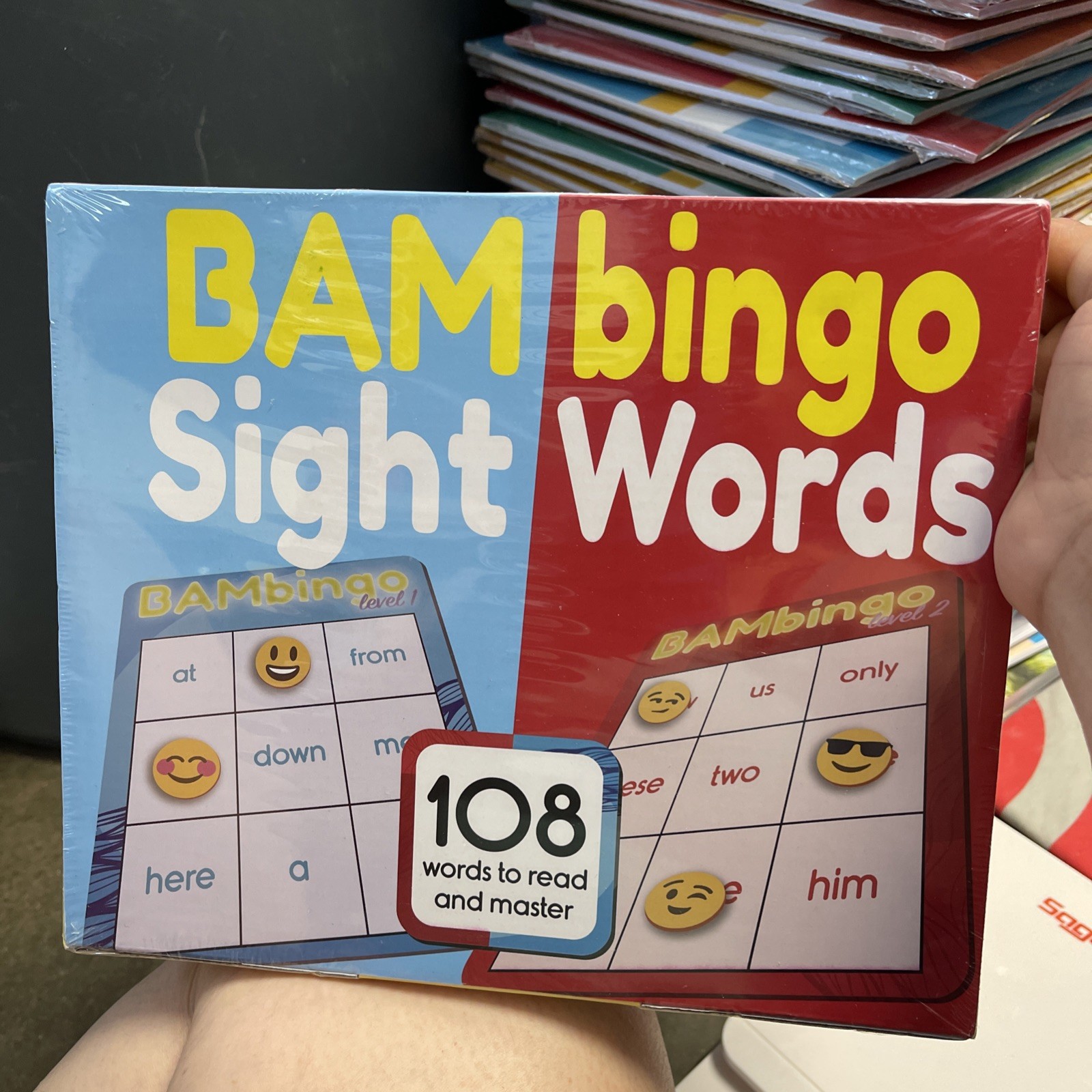 BAMbingo Sight Words Bingo Game Child Development Preschool Reading – New