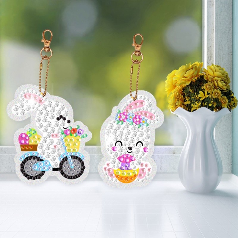 5D Kits Easter Arts for Kid Aged 8 -12 DIY for Keychain