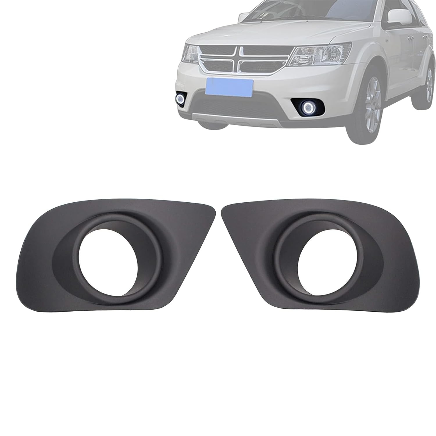 MOTOKU Front Left Driver & Right Passenger Side Fog Light Bezel Cover for Jour