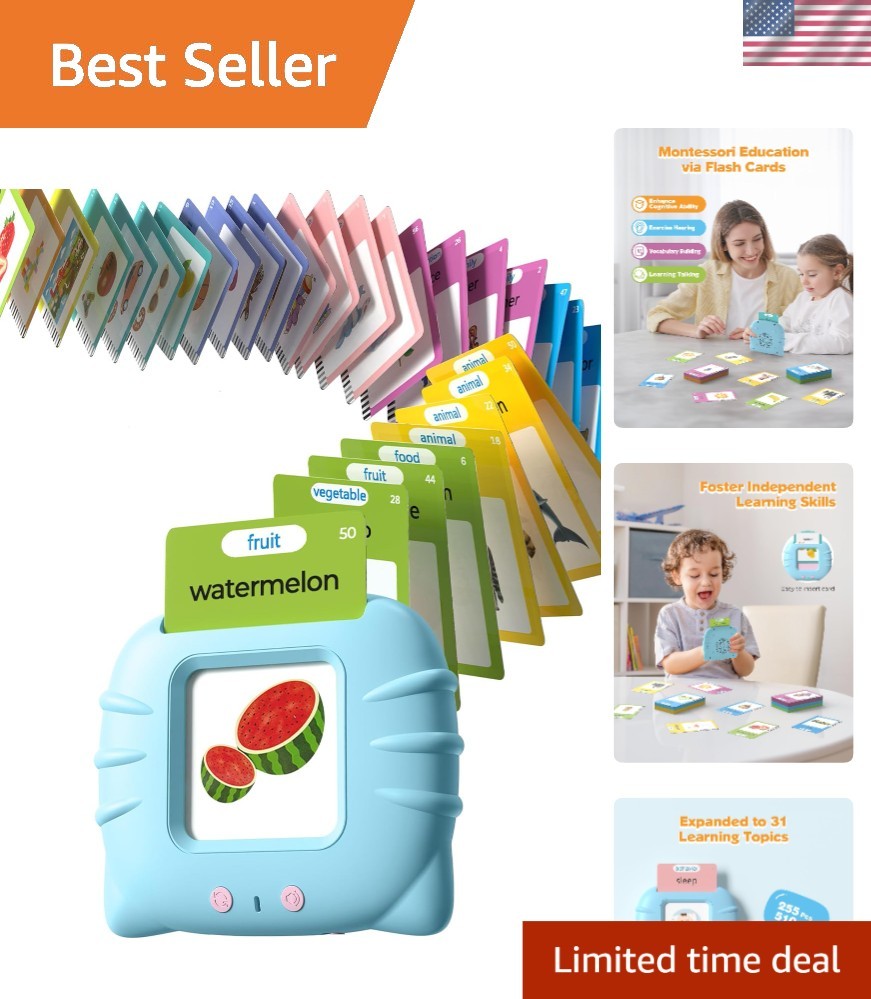 Talking Montessori Flash Cards: 510 Words with 31 Themes for Early Learners