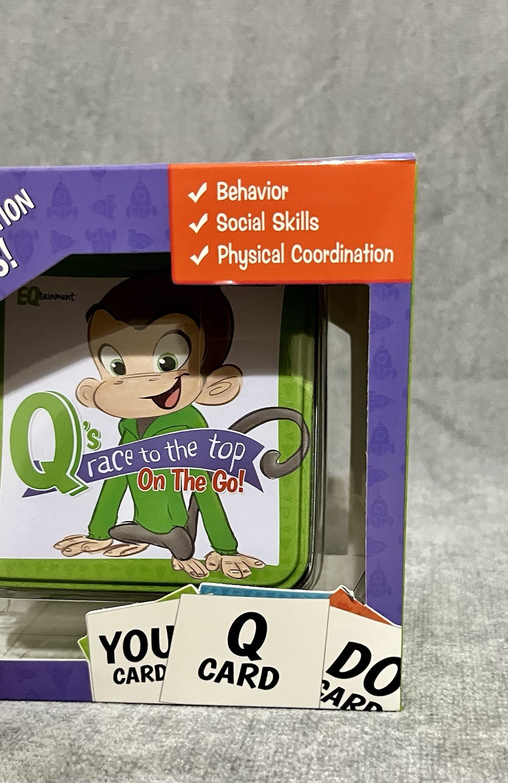 EQtainment Q’s Race to The Top On The Go Card Game Kids Ages 3 and Up NWT New