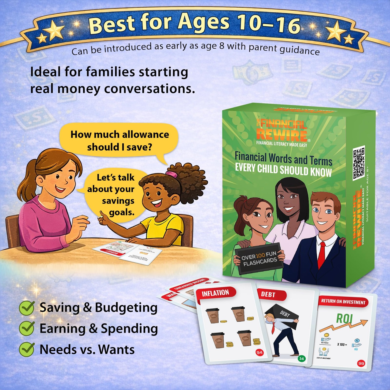 Financial Literacy Flashcards for & Teens | 108 Money & Finance Terms with Im…