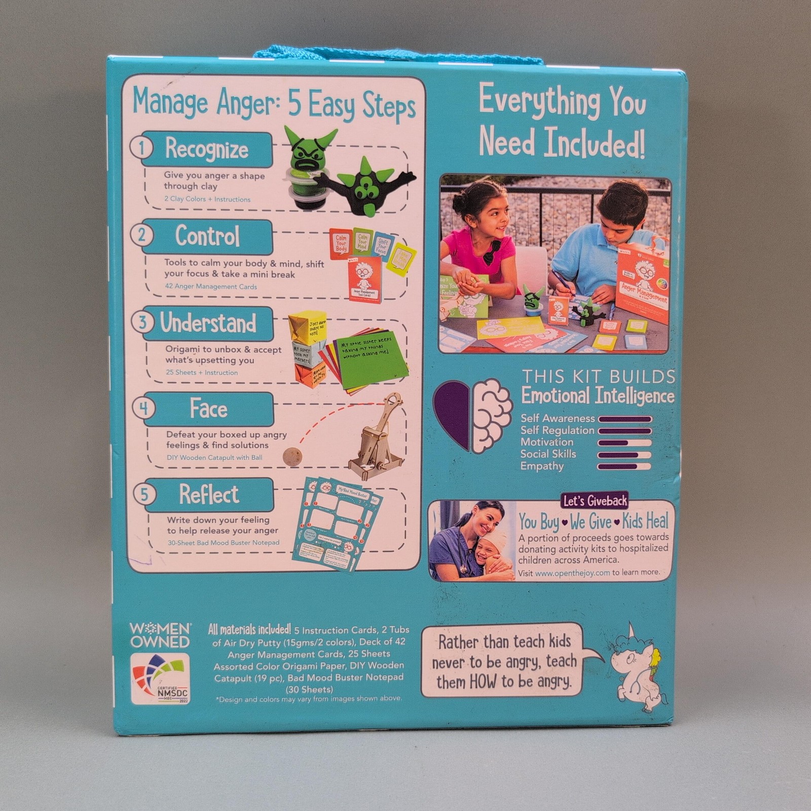 Open The Joy Learning Emotions Spinner & Manage Anger Kit Lot Kids Multicolor