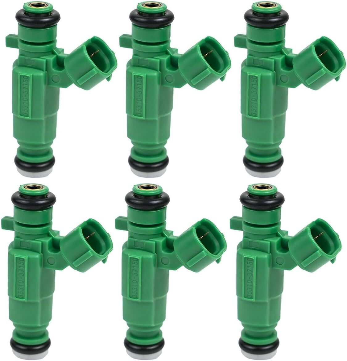 Fuel Injectors Set of 6 Compatible With Hyundai Sonata Santa Fe Tiburon Tucson