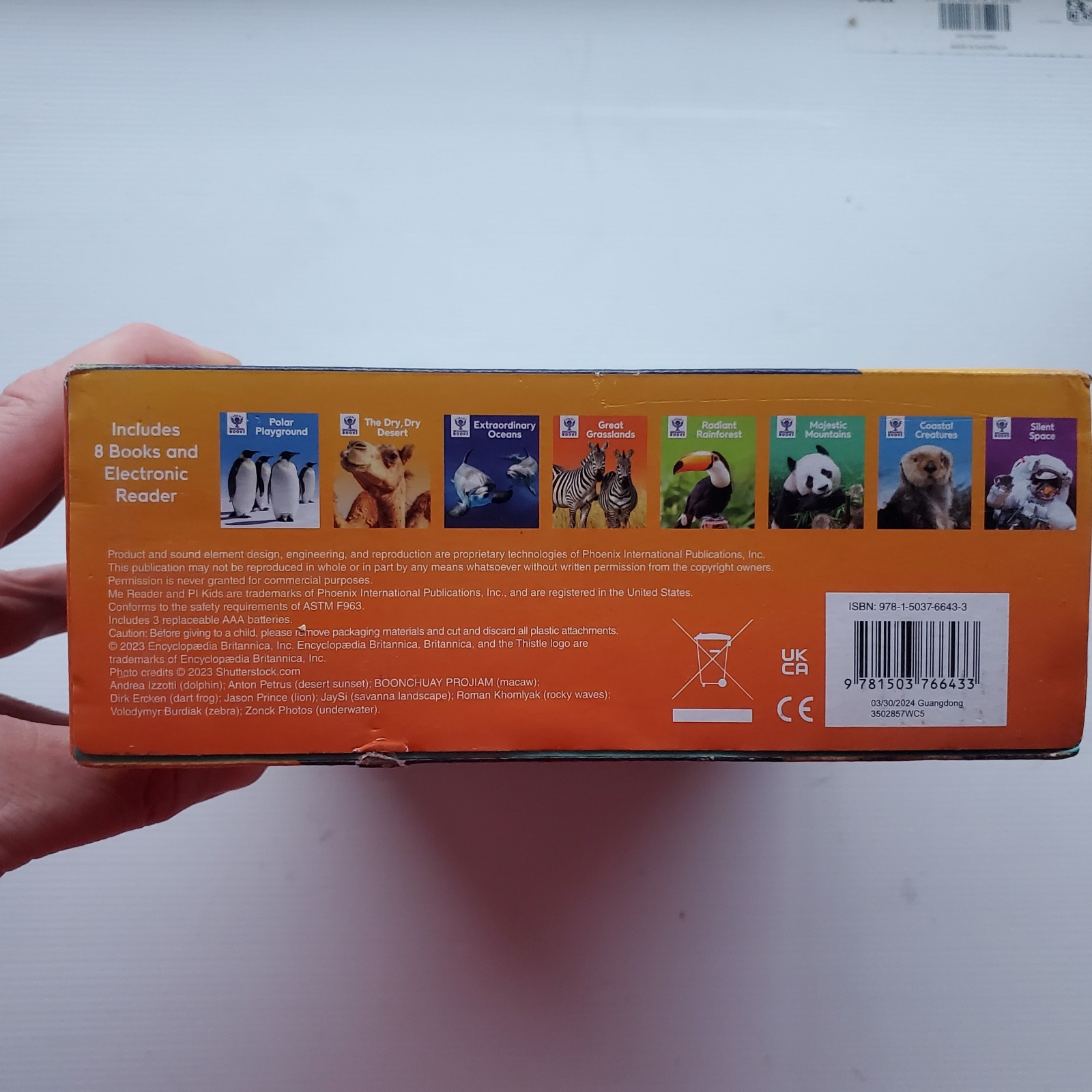Britannica Kids Me Reader 8 Book Library Electronic Reader Animals & Space PI