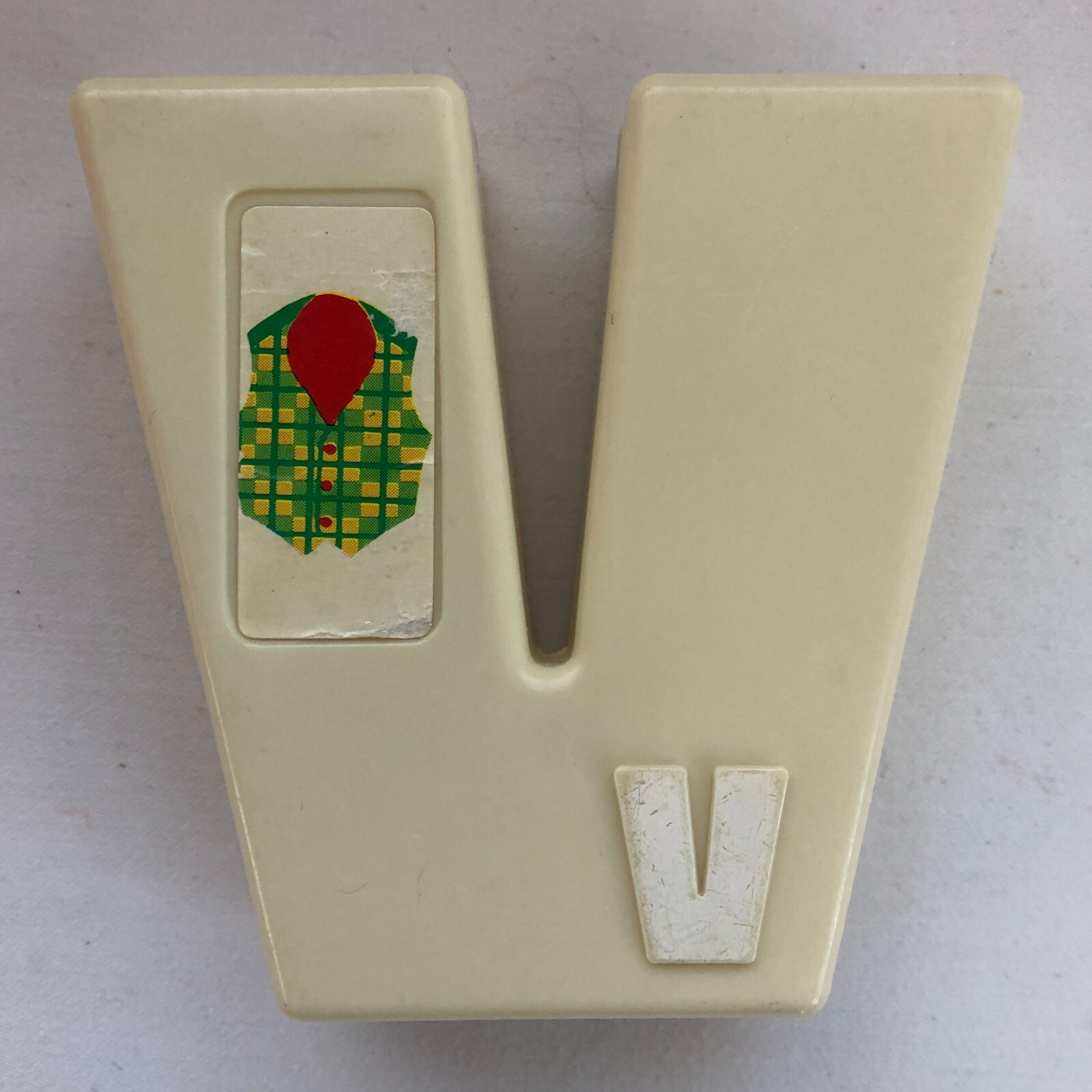 Vtg Sesame St illco Plastic Jumbo Alphabet Letter-Shape Block Replacements