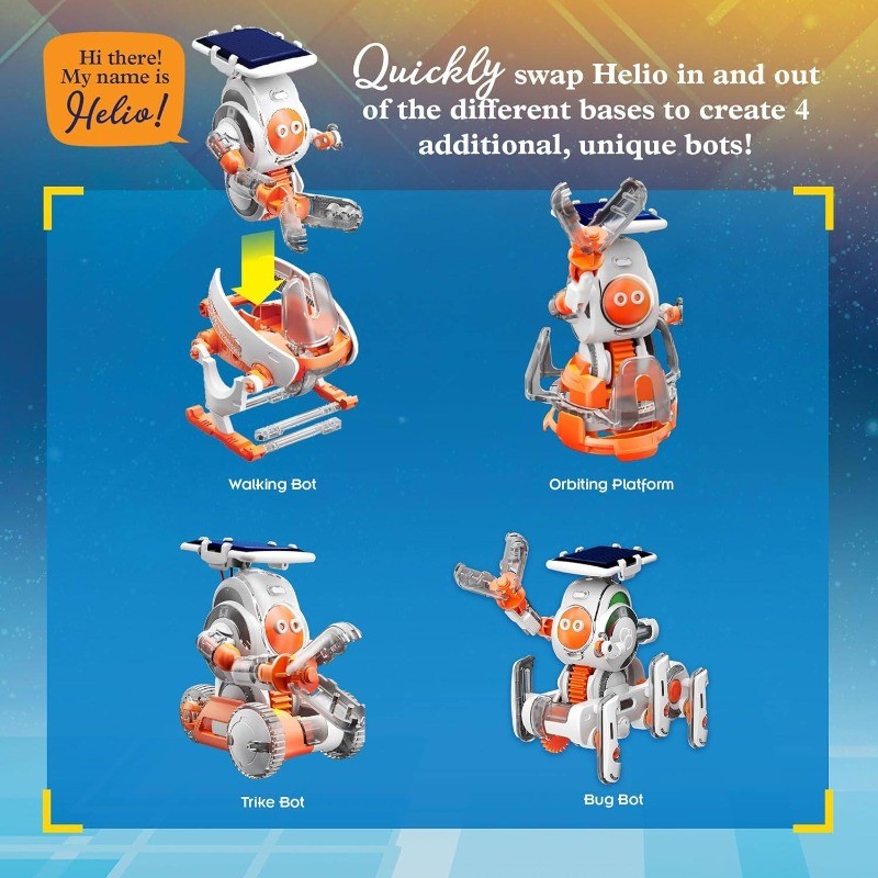 STEM 8-in-1 Solar Powered Robot Science Experiment Kit Educational Gift Learning